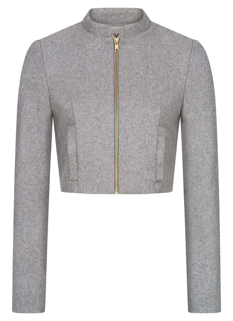 JACKE BLOUSON LODEN GRAUMELANGE