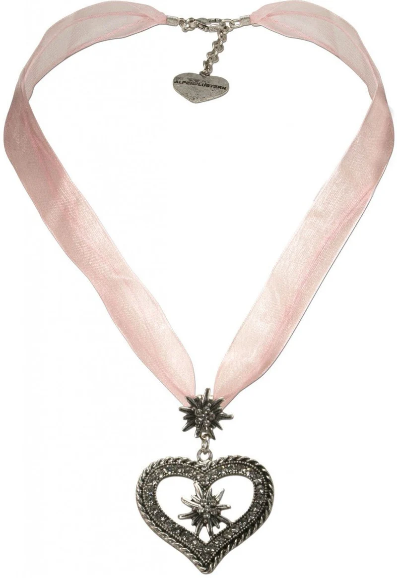 Organza Trachtenkette Maria rosé