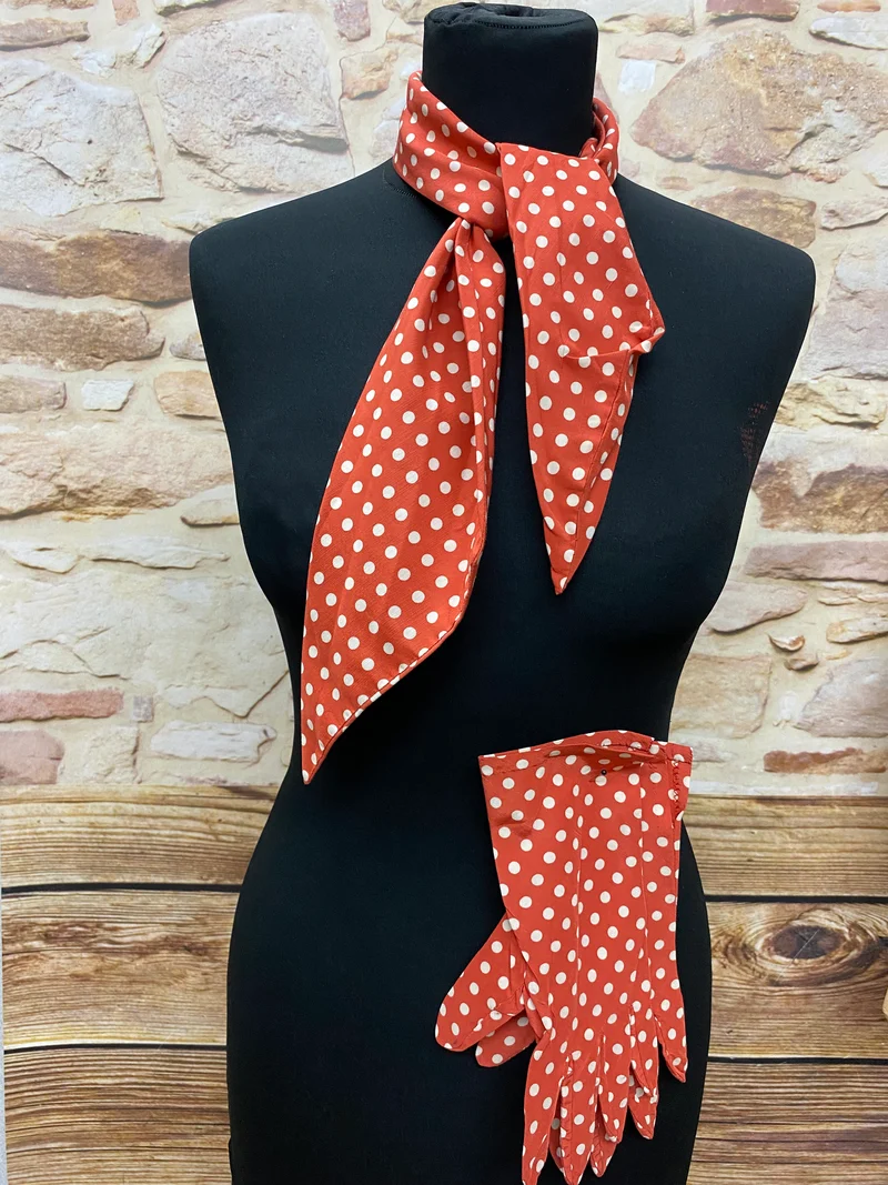 50er Jahre Handschuh-Set Vintage
