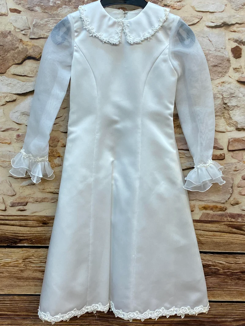 Blumenmädchen Kleid Weiß – Gr. 128