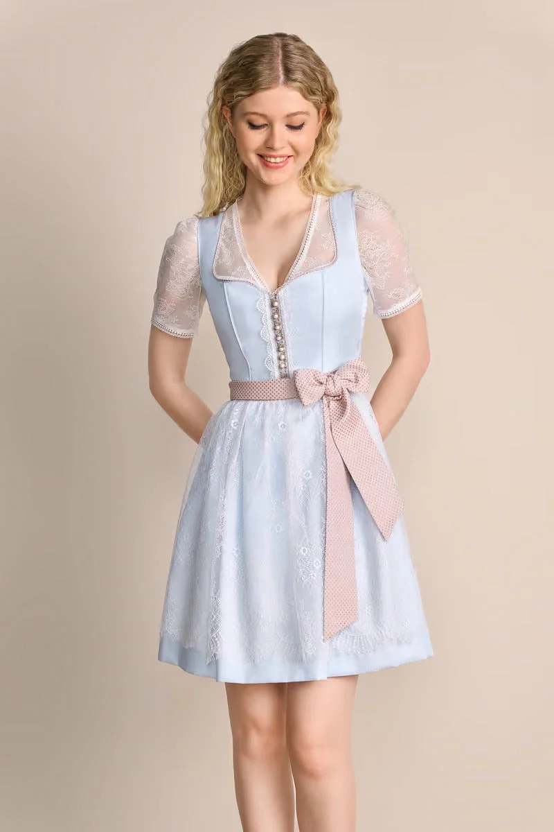 Kruger Mini Dirndl 2pcs. 50cm "Priscilla" blue (38)