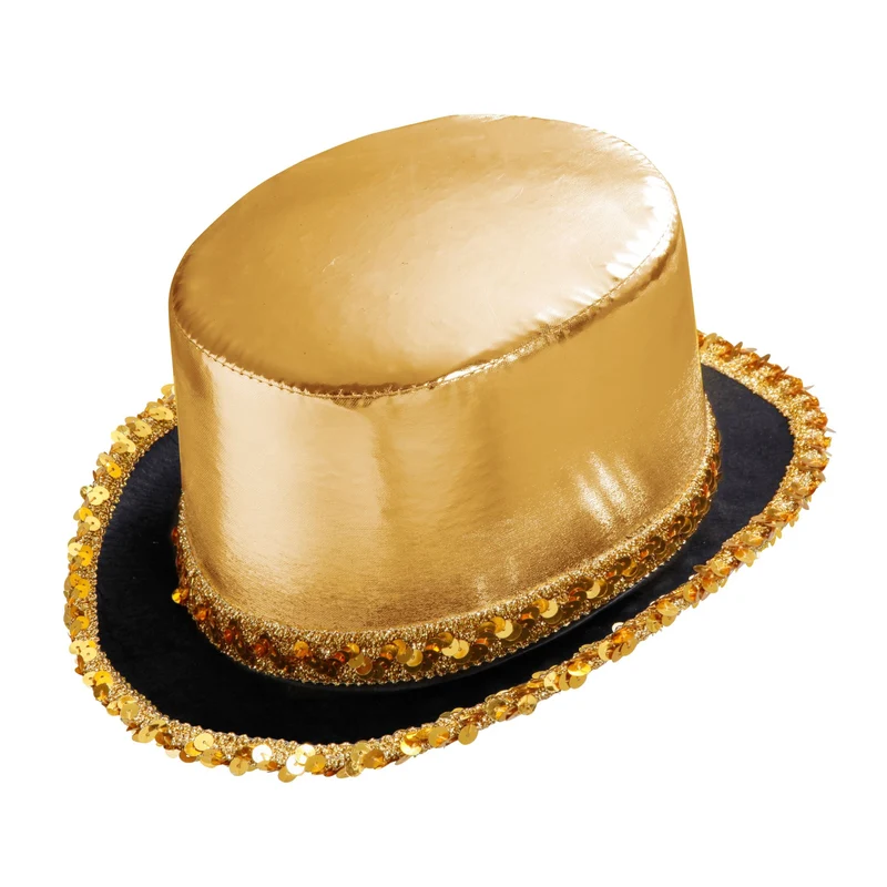Metallischer Zylinder Gold mit Pailletten