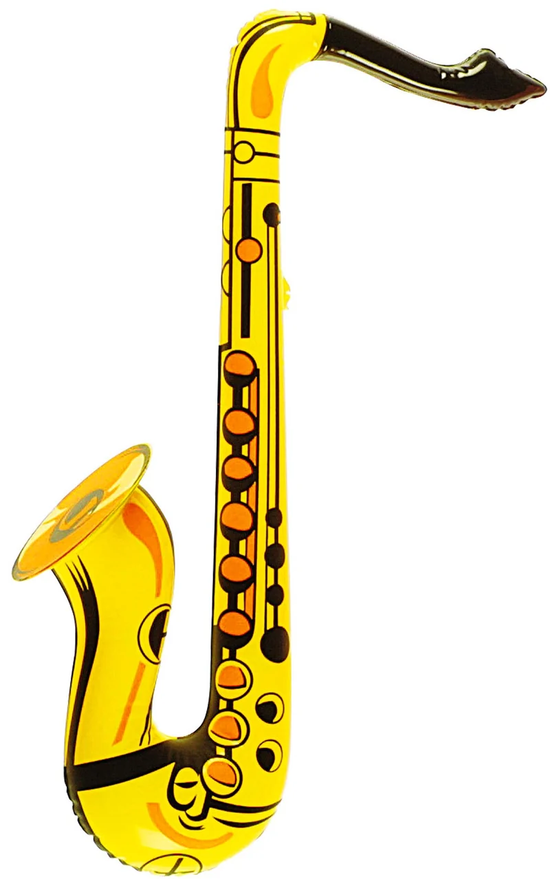 Aufblasbares Saxophon gold 55cm