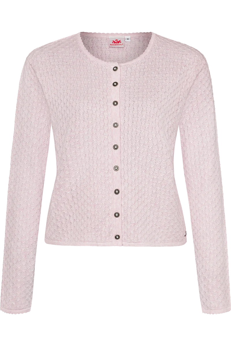 Dirndljacke kurz mit Wabenmuster - rose