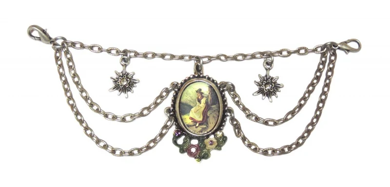 Charivari mit Edelweiss Anhänger und Amulett