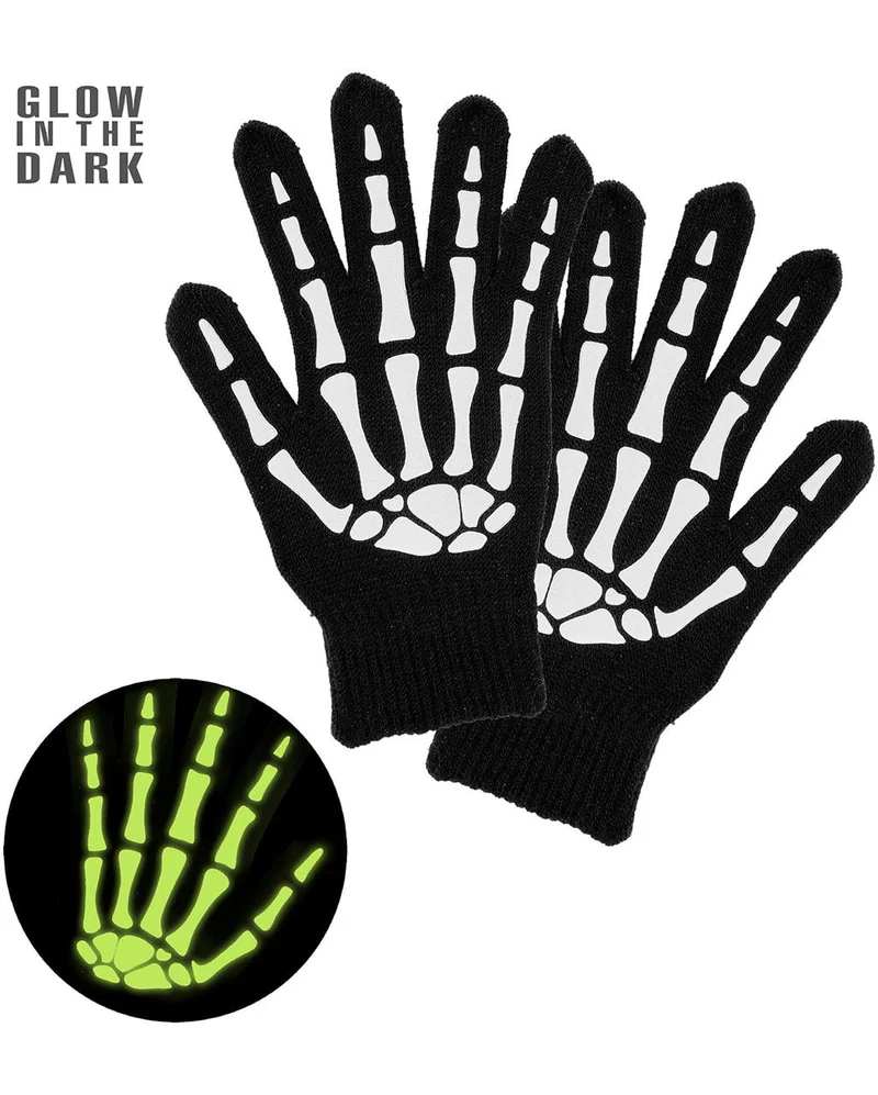 Glow in the Dark Skelett Handschuhe