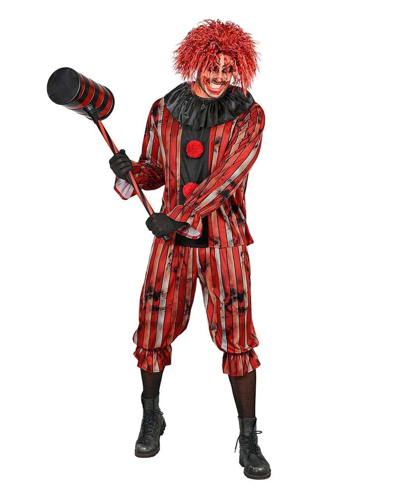 Böser Clown Rudy Herren Kostüm