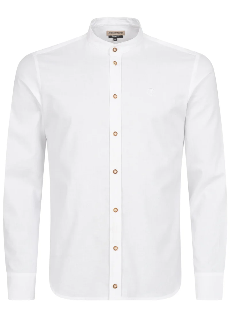 TRACHTENHEMD SLIMFIT TRADITIONAL WEISS