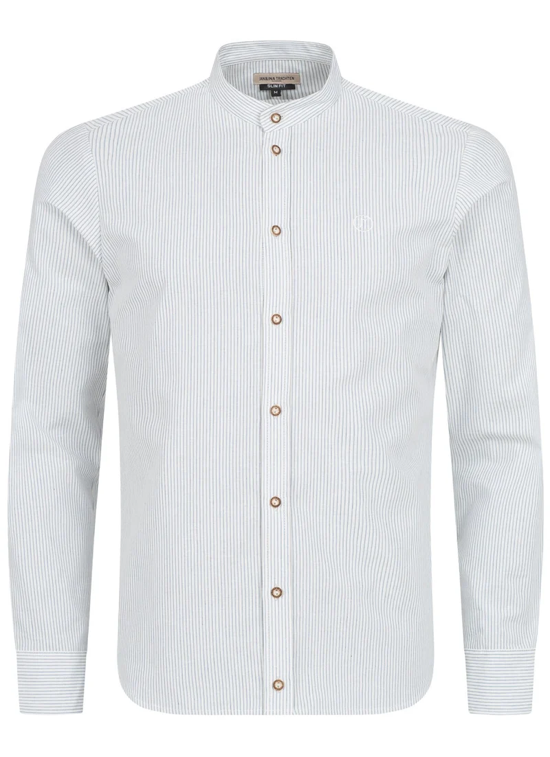 TRACHTENHEMD SLIMFIT NADELSTREIFEN MONACO BLUE