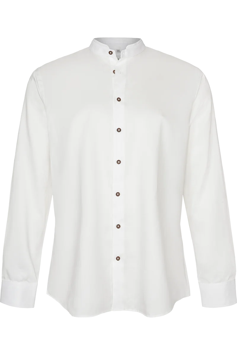 Herren Trachtenhemd mit Stehkragen Tailored Fit - champagner