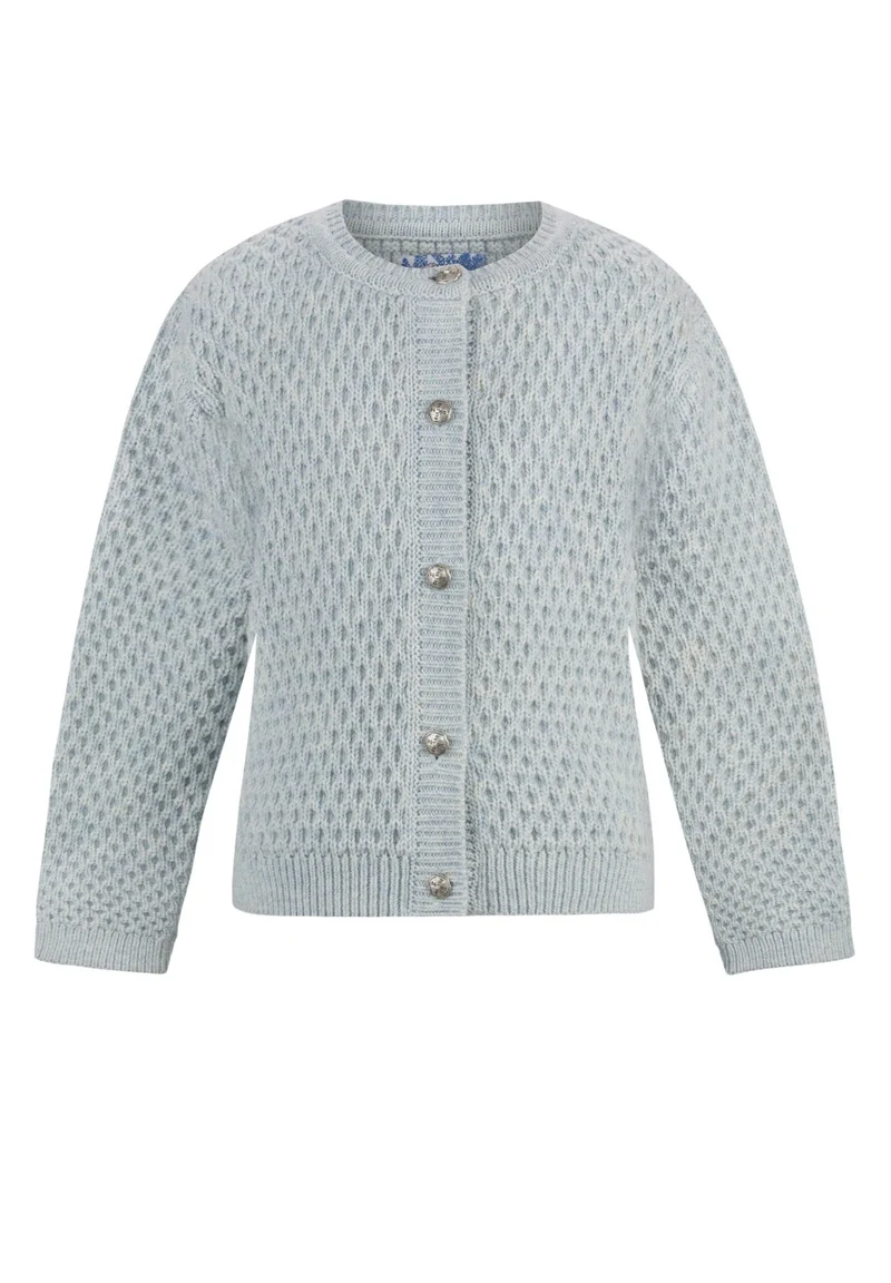 Strickjacke Franca rauchblau-128