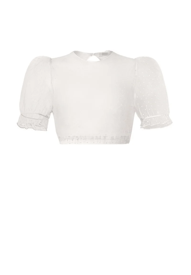 Dirndlbluse Heimatweiß