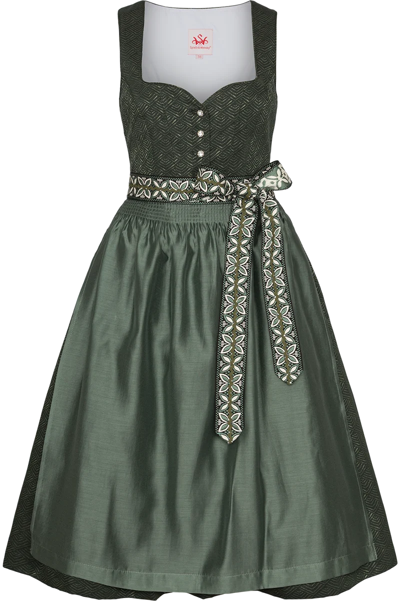 Midi-Dirndl festlich mit Statement-Schürze