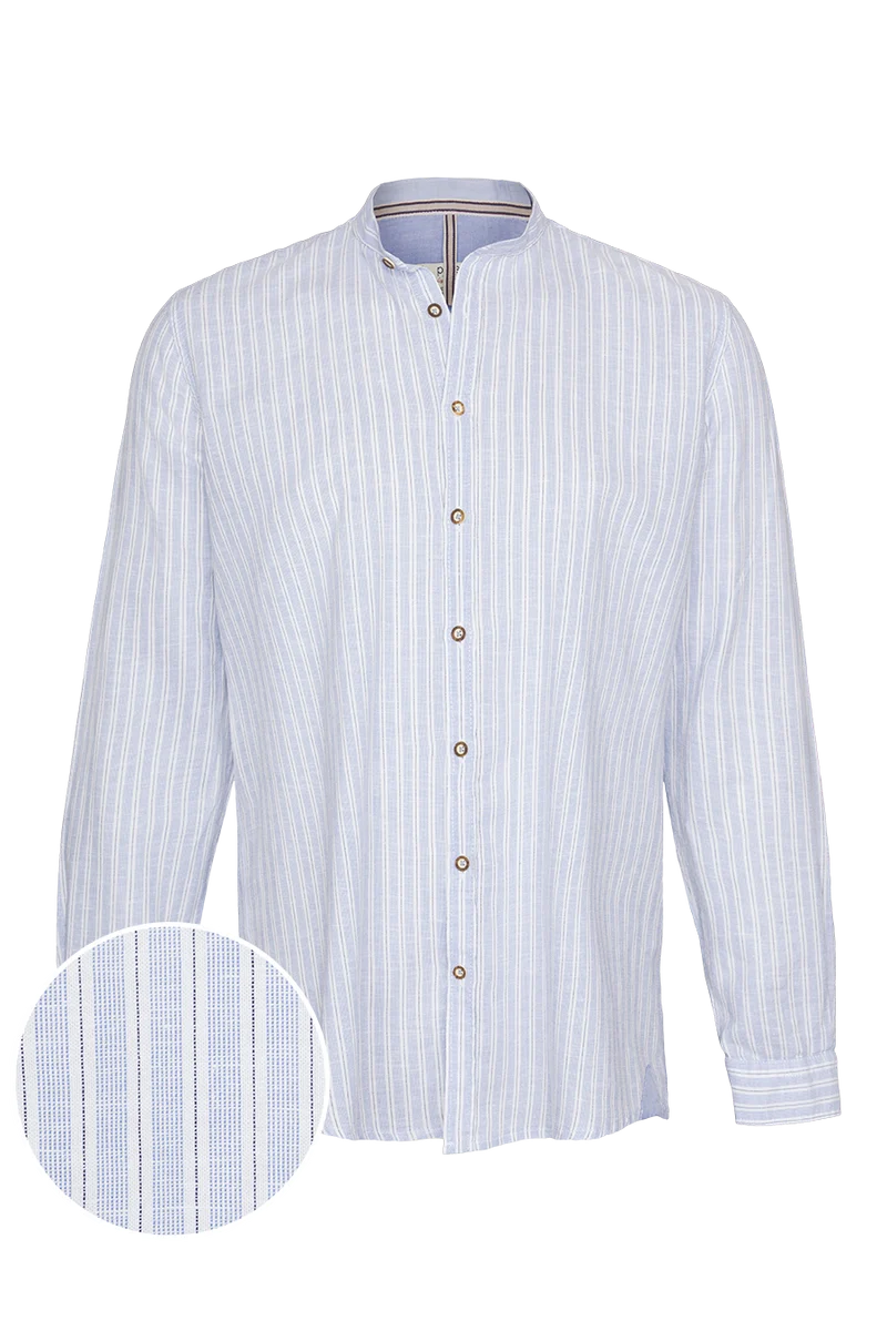 Herren Trachtenhemd Modern Fit mit Streifenmuster