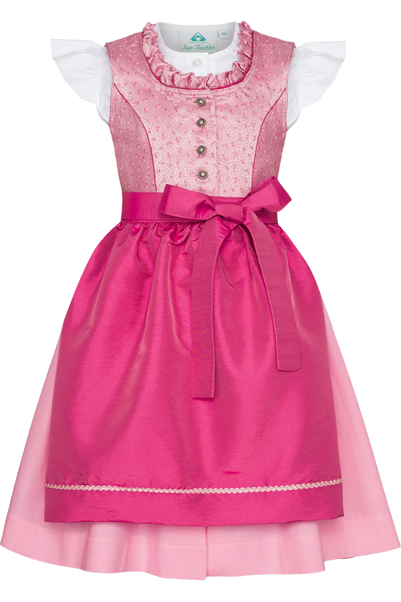 Kinderdirndl mit Flügelarm-Dirndlbluse