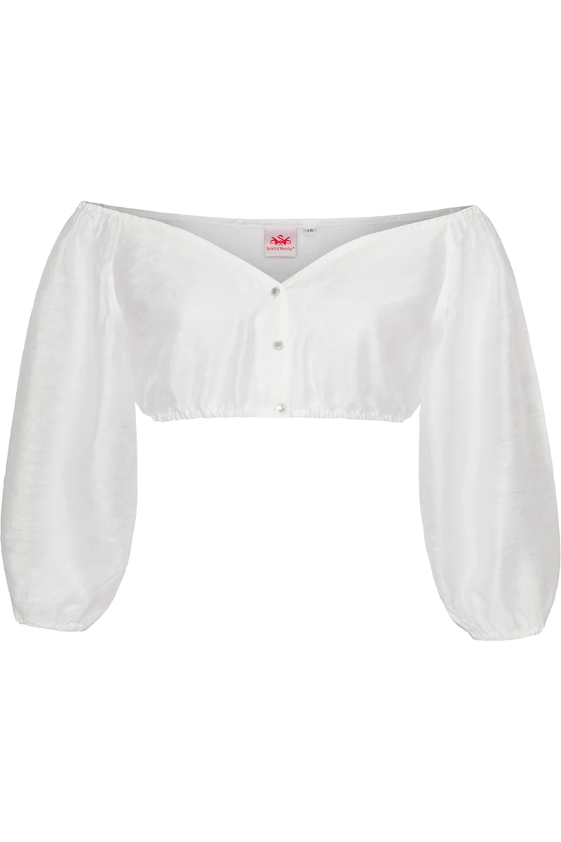 Carmen-Dirndlbluse mit weiten Ärmeln