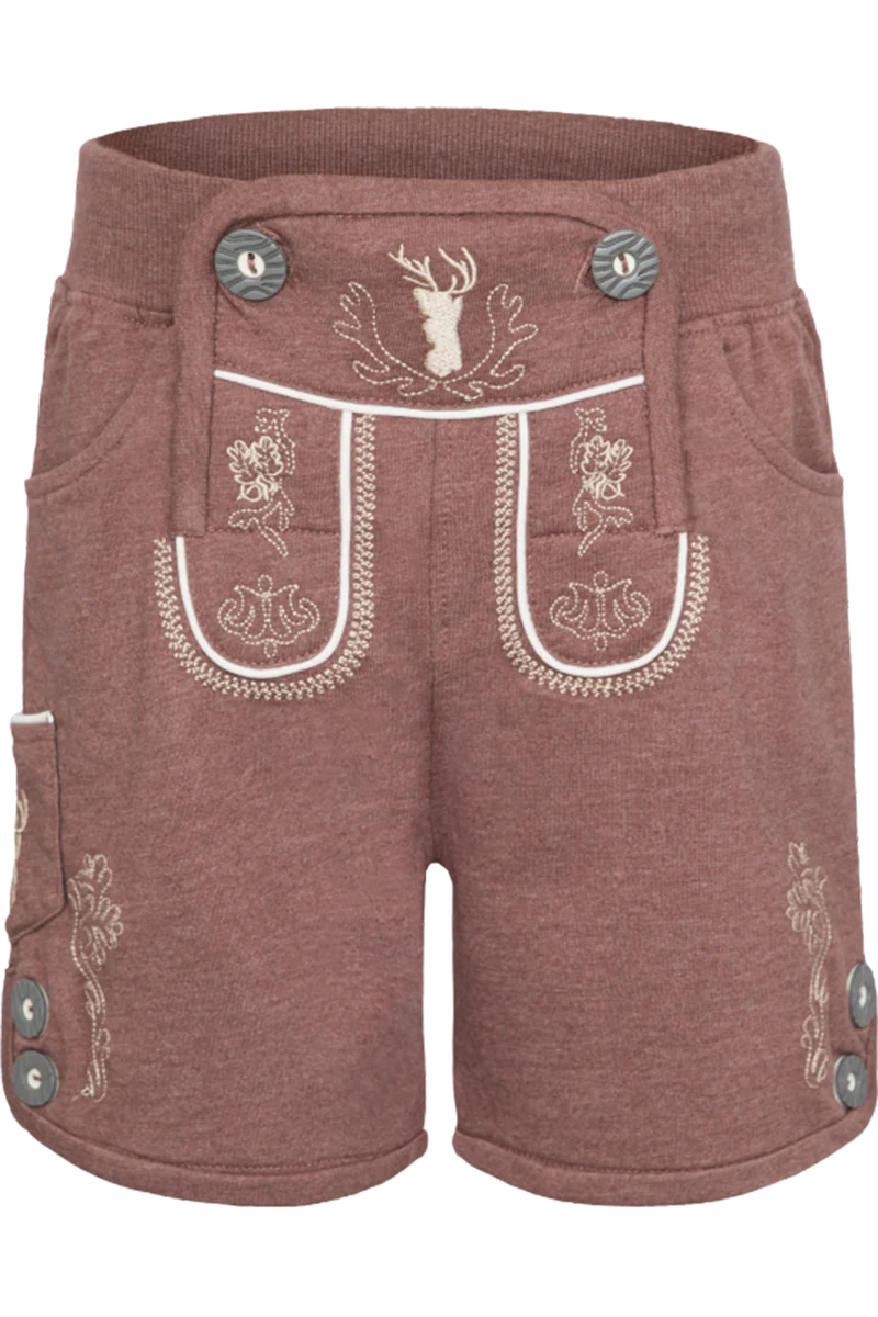 Kinder-Sweatshorts in Lederhosen-Optik