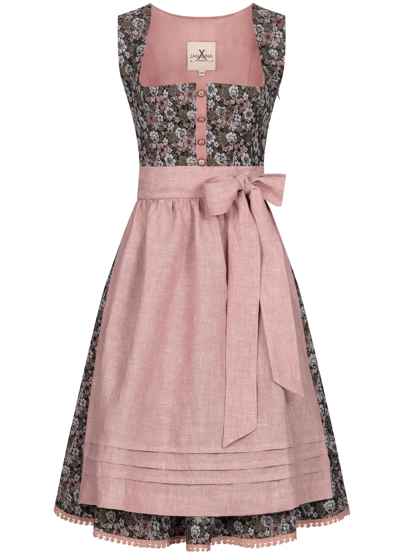 DIRNDL VINTAGE GOBELIN FLOWERS MAUVE/ KHAKI