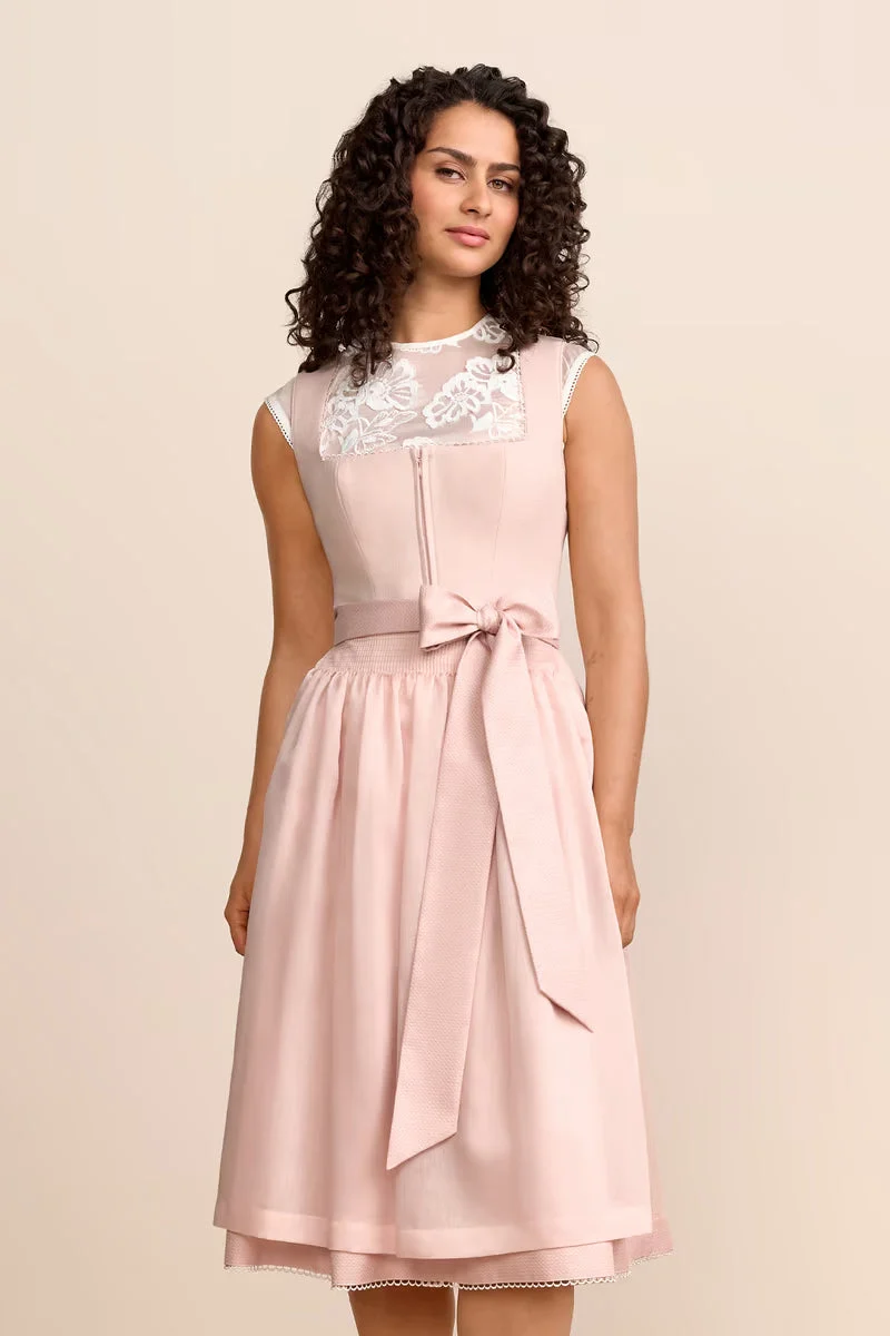 Krüger Sorelle Long Dirndl, Rose — 70cm 2pc Set