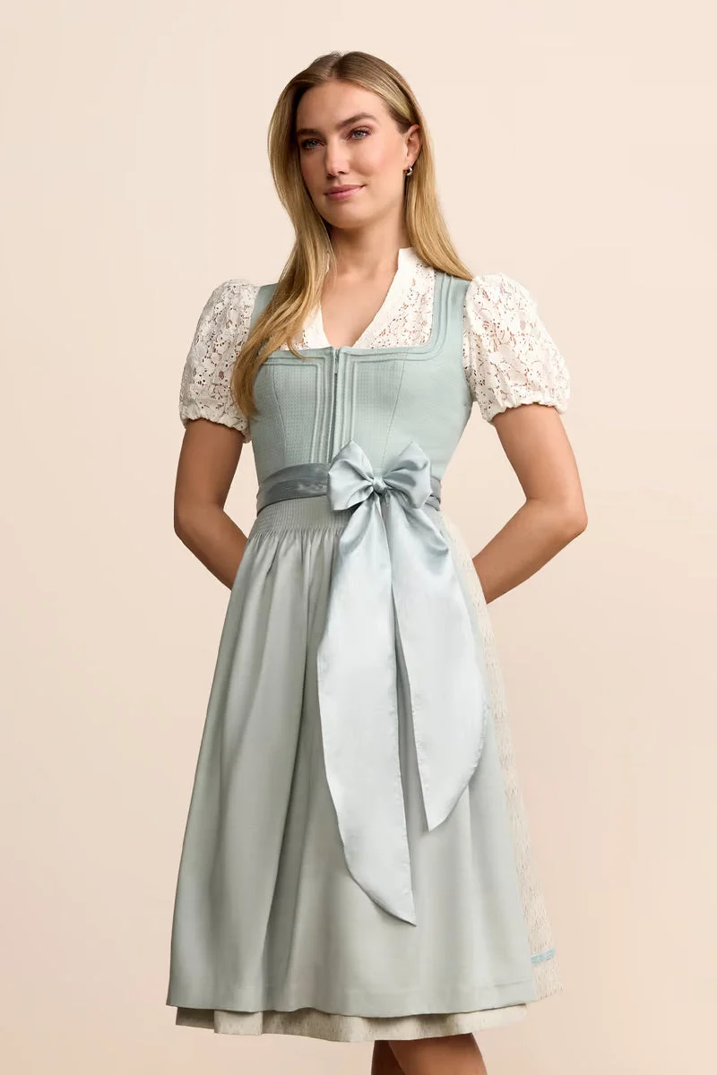 Kruger Mariel Long Dirndl, Blue — 70cm 2pc Set