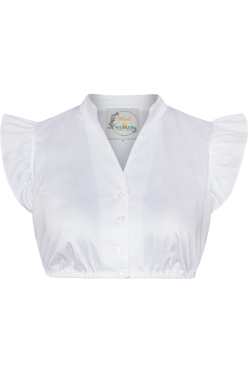 Kinder Teenager Dirndlbluse mit Flügelärmel und Stretch