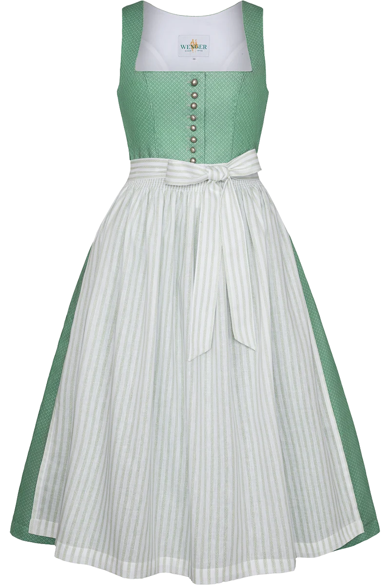 Langes Baumwolldirndl mit floralem Druck