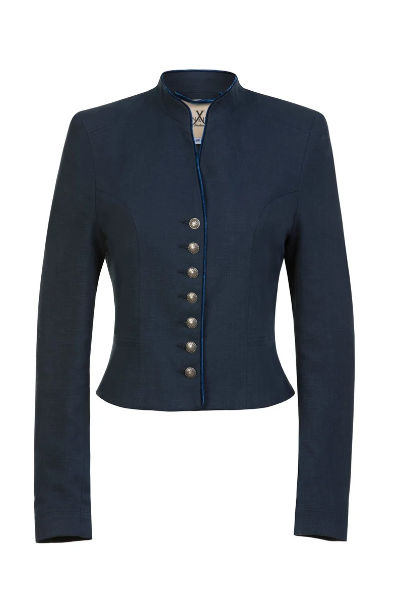 SOFT LEINEN BLAZER DUNKELBLAU