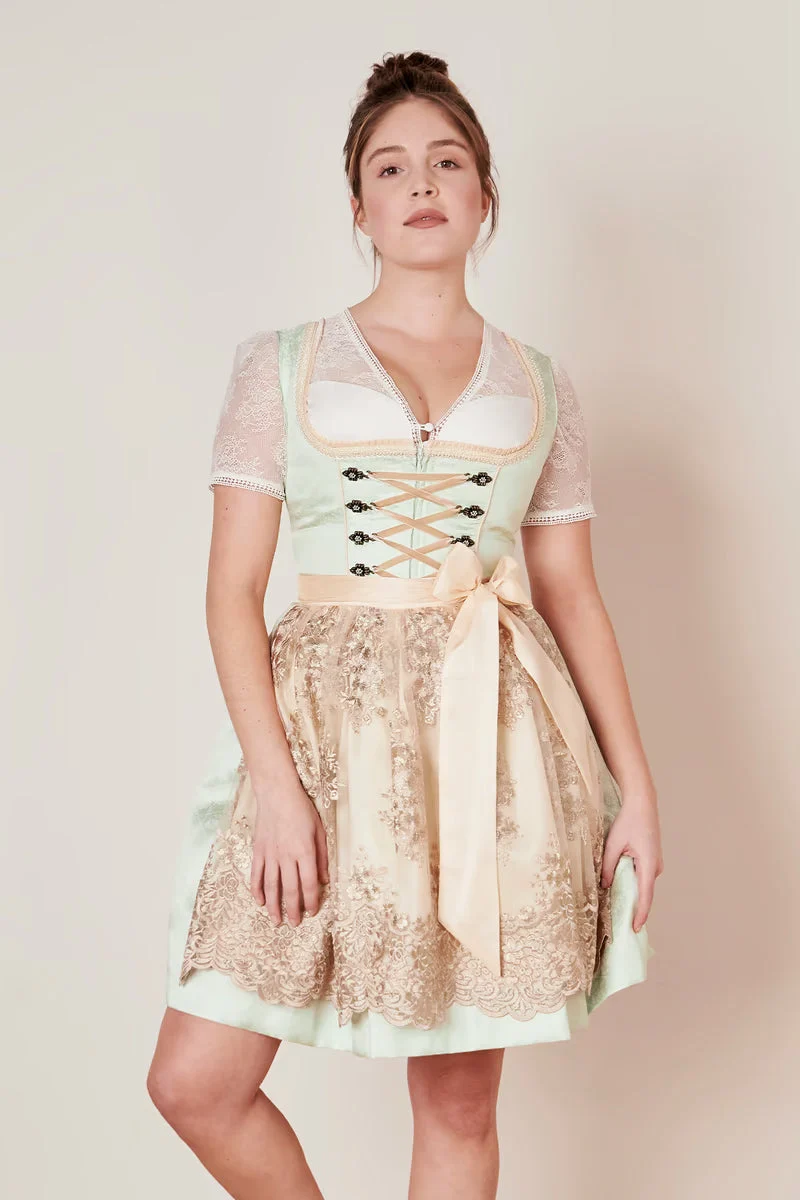 Kruger Lujana Mini Dirndl, Green — 50cm 2pc Set