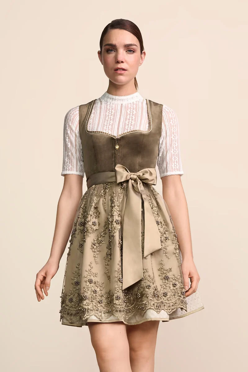 Kruger Virelina Mini Dirndl, Green — 50cm 2pc Set