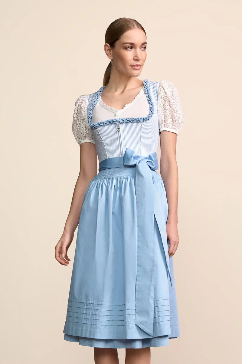 Kruger Arwen Long Dirndl, Blue — 70cm 2pc Set