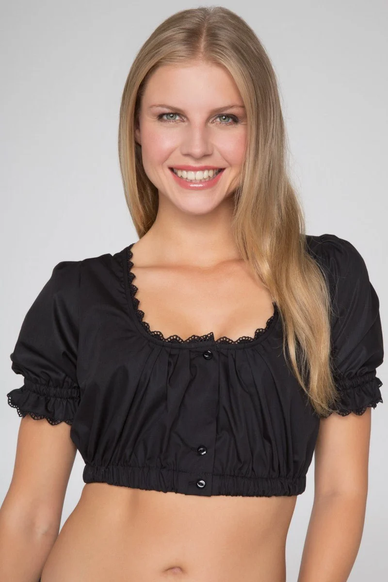 Dirndlbluse Viola Schwarz