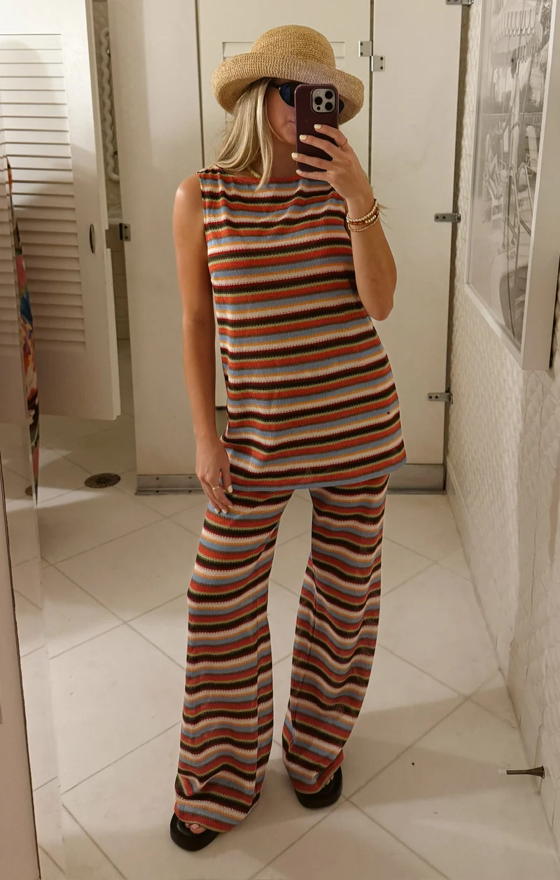 Kenny Pants ~ Sunkissed Stripe Knit