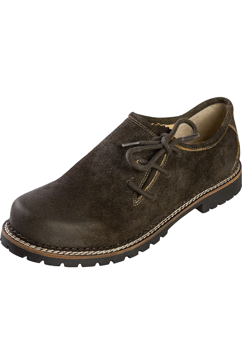 Herren Haferlschuhe mit kleiner Hirschkopf-Prägung