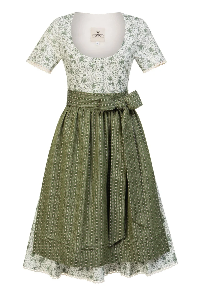 BAUMWOLL- TRADITIONSDIRNDL GRÜN
