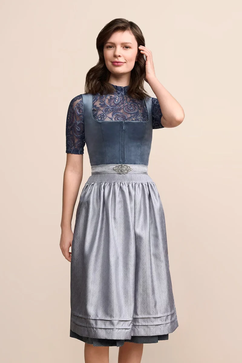 Kruger Long Dirndl 2pcs. 70cm "Aurela" navy