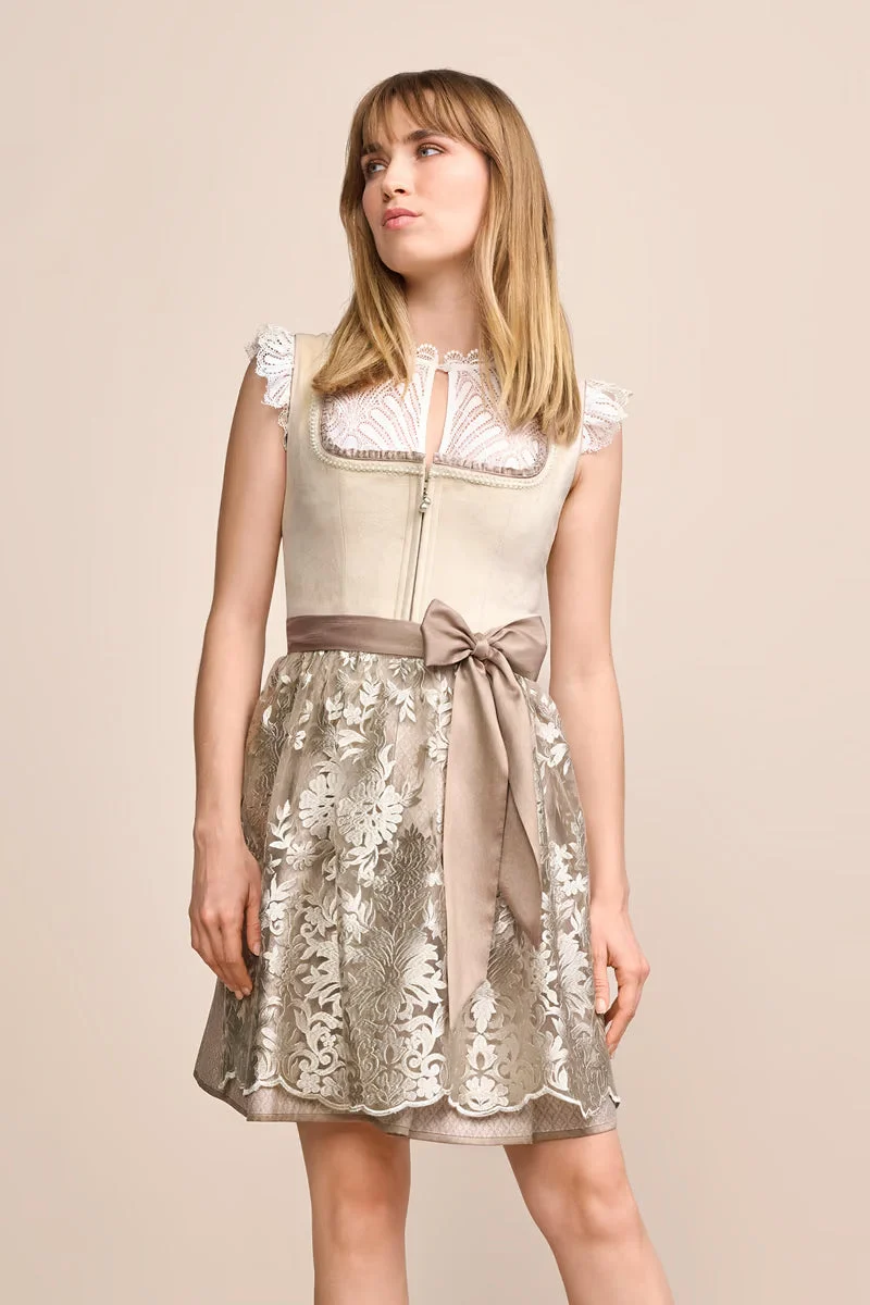 Kruger Mini Dirndl 2pcs. 50cm "Auri" beige (36)