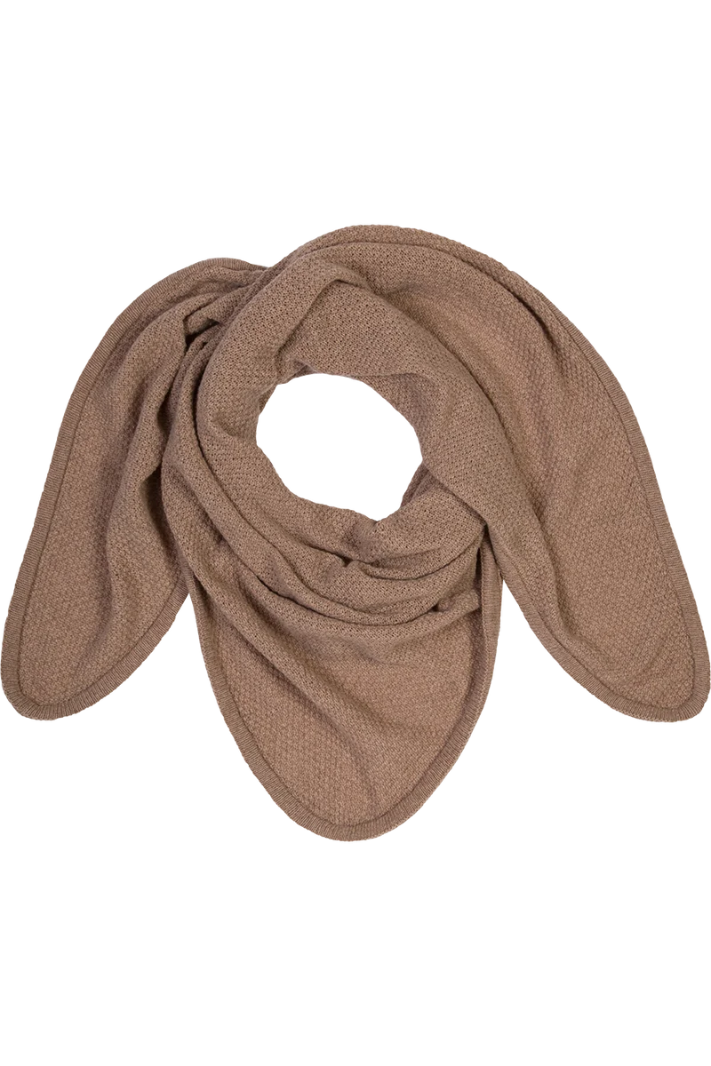 Damen Woll-Stricktuch Dreieckstuch