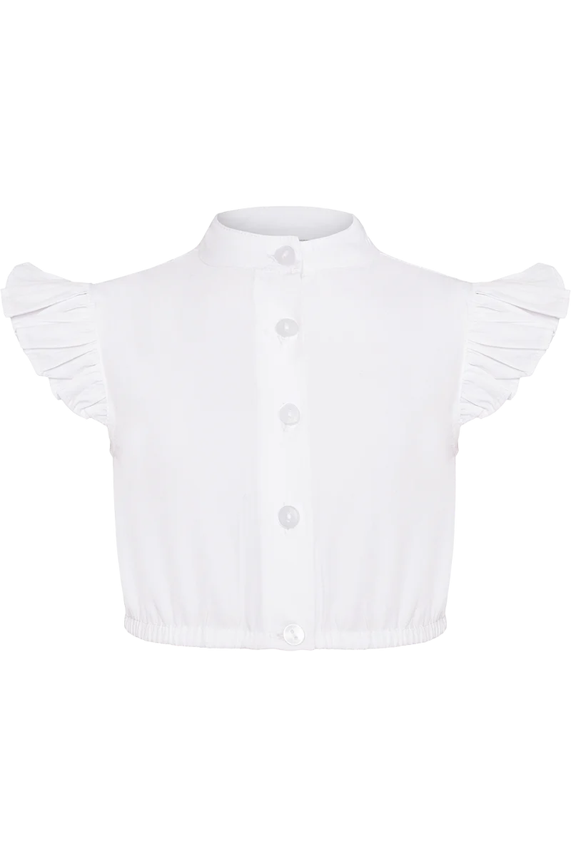 Kinder Dirndlbluse mit Flügelärmel