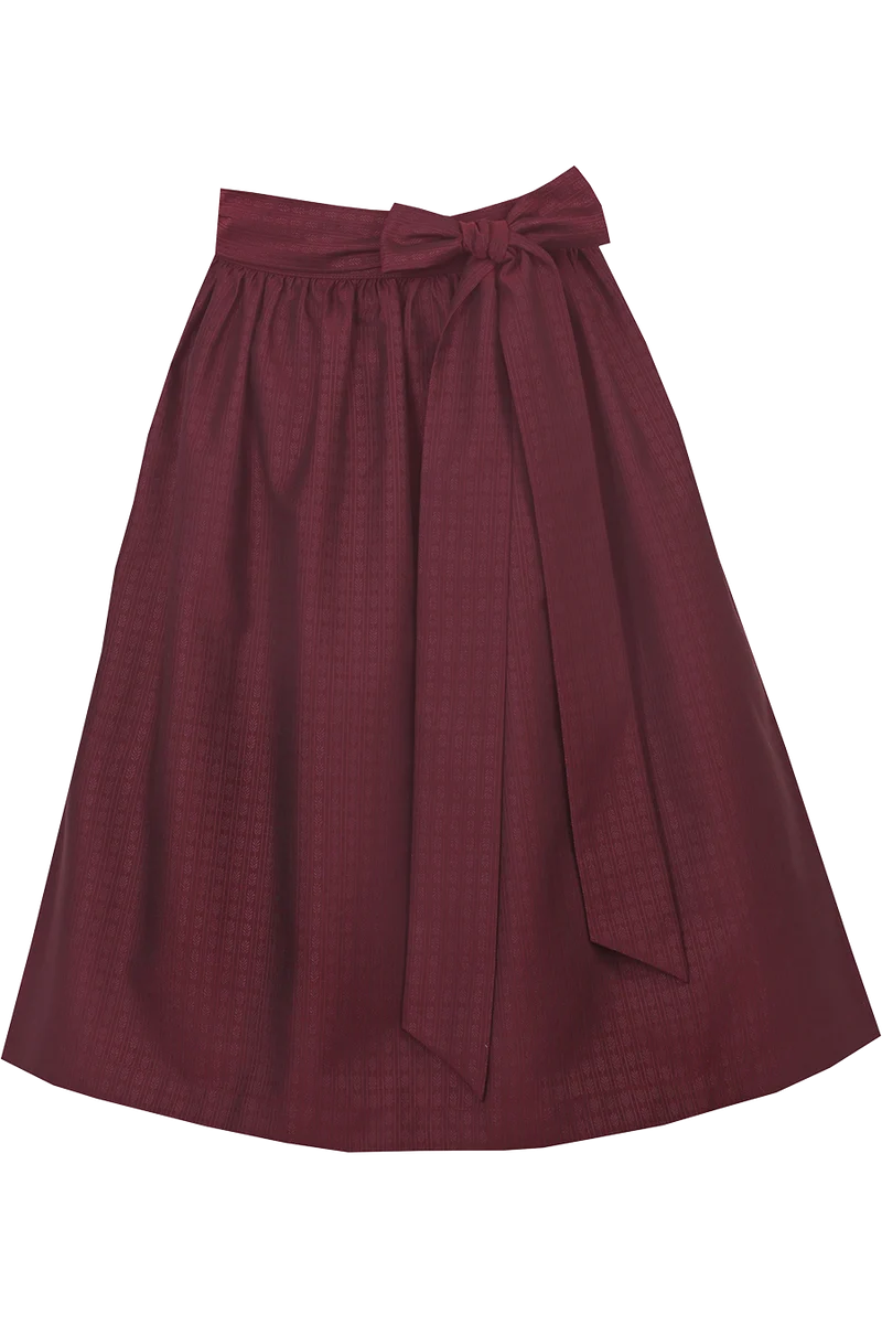 Dirndlschürze Midi 70 cm mit Blüten-Streifenmuster