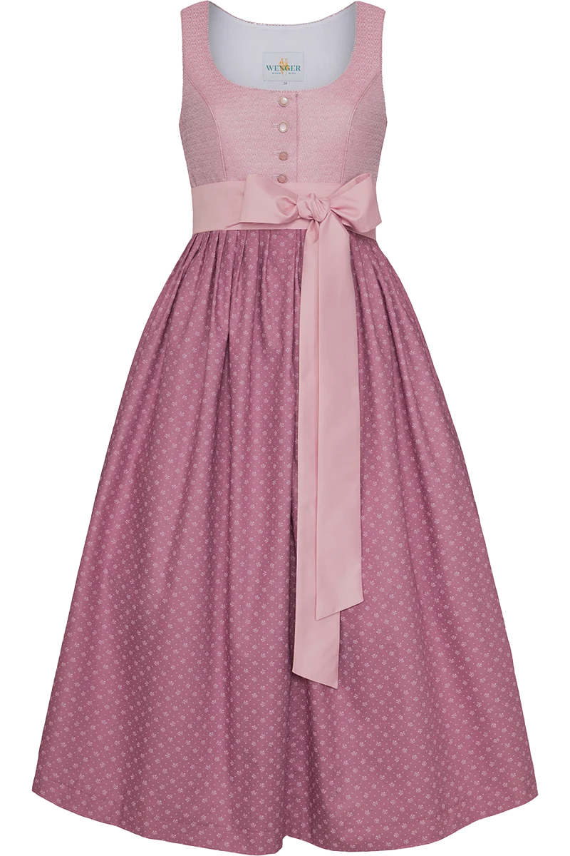 Umstandsdirndl mit Streublumen-Muster - beere