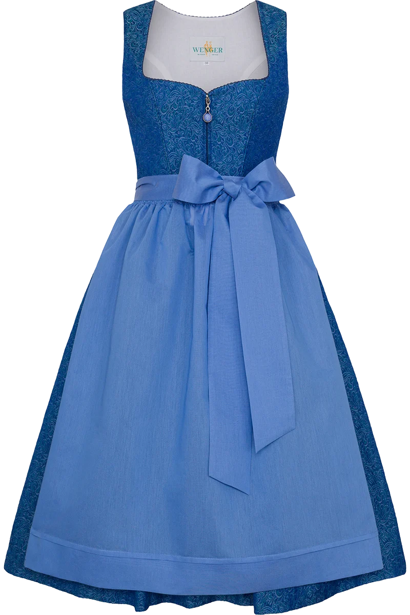 Midi-Dirndl mit Jacquardmuster