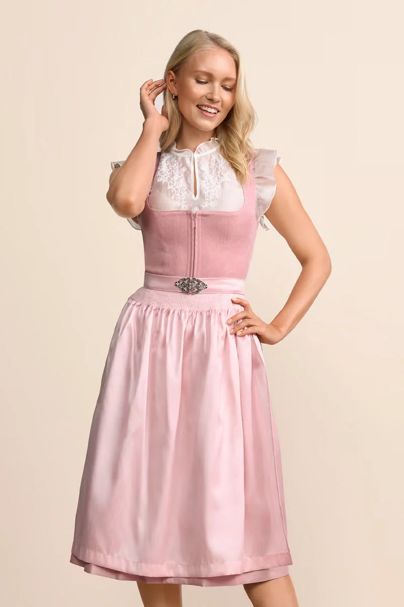 Kruger Long Dirndl 2pcs. 70cm "Evi" pink