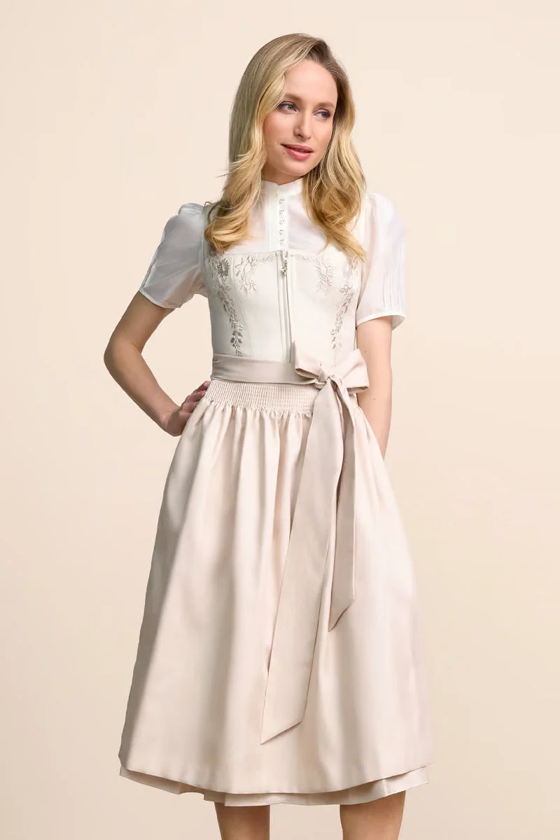 Kruger Long Dirndl 2pcs. 70cm "Lunara" beige