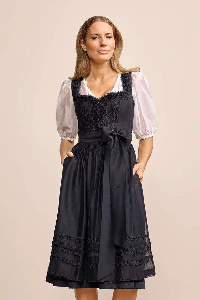Kruger Long Dirndl 2pcs. 70cm "Verity" black