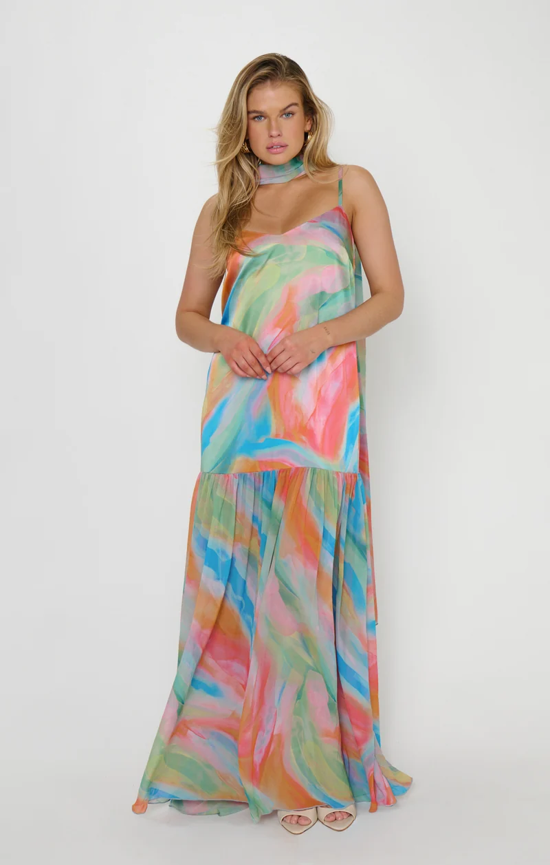Dalia Maxi Dress ~ Colorful Canvas