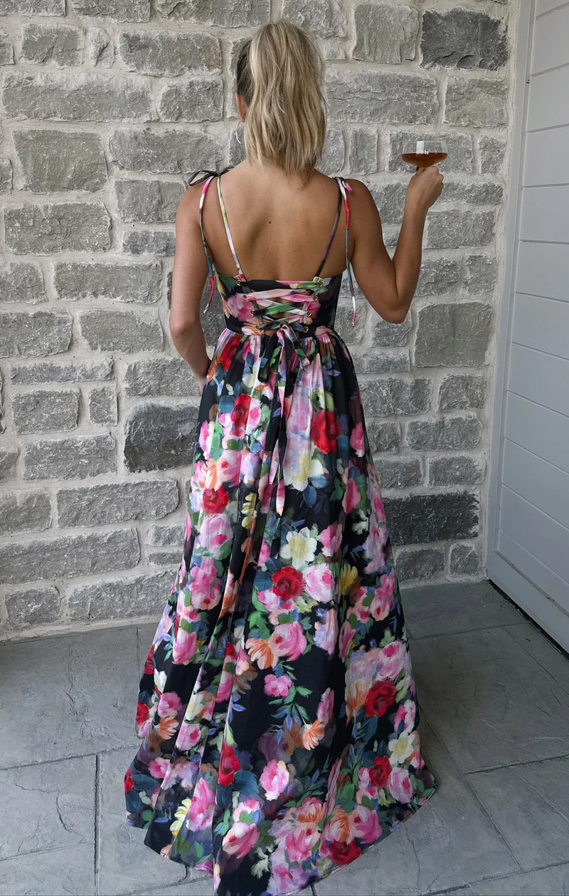 Juliet Maxi Dress ~ Moonlit Garden Gala Taffeta