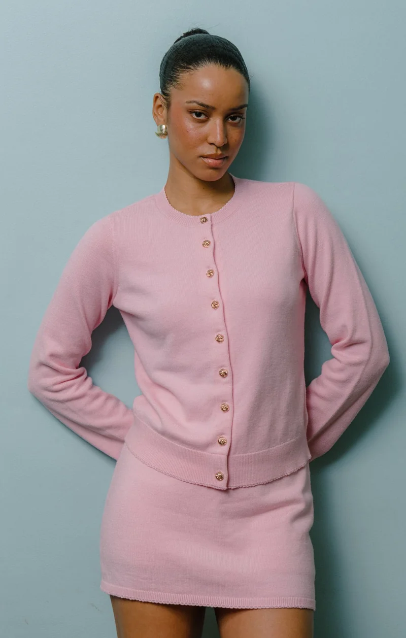 Josie Mini Skort ~ Pink Knit