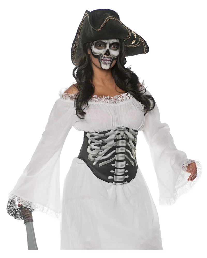 Halloween Mieder Skelett