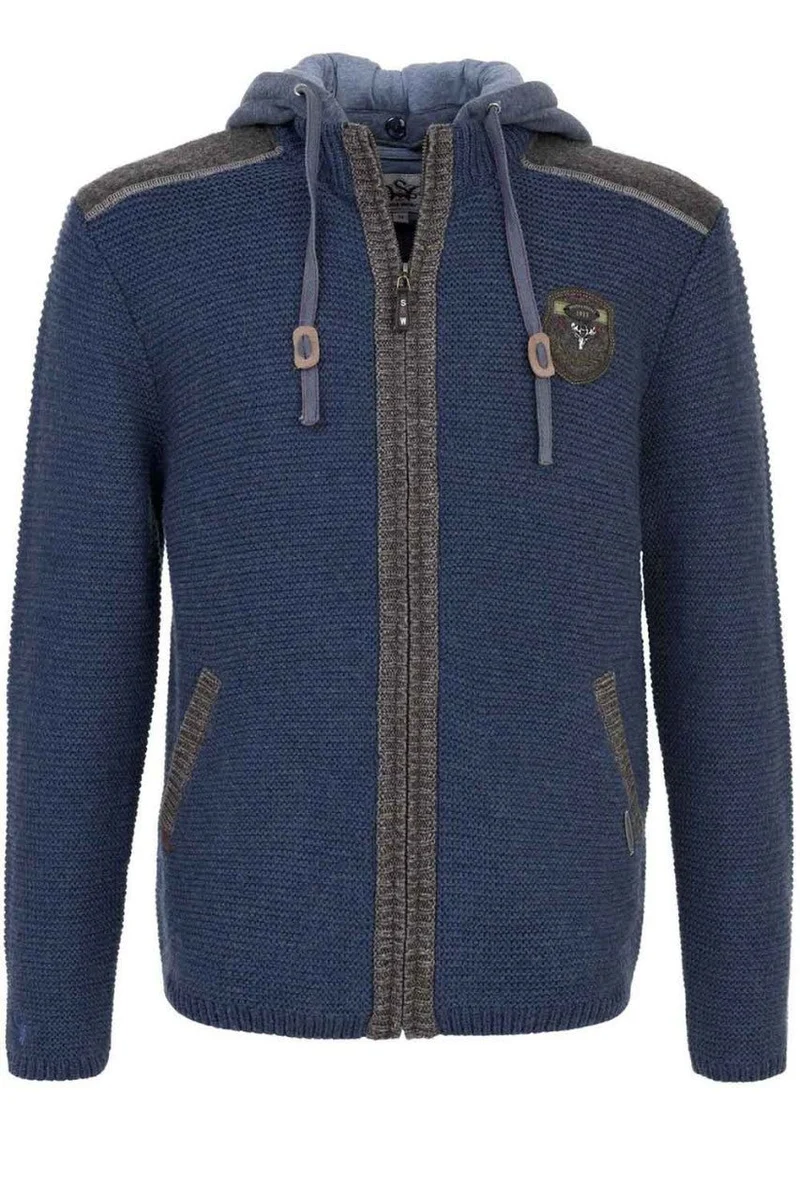 Strickjacke Dakar blau-braun