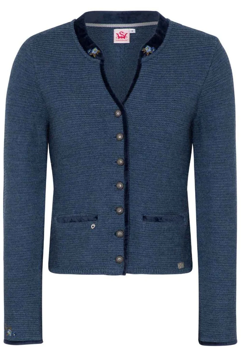 Strickjacke Malta blau